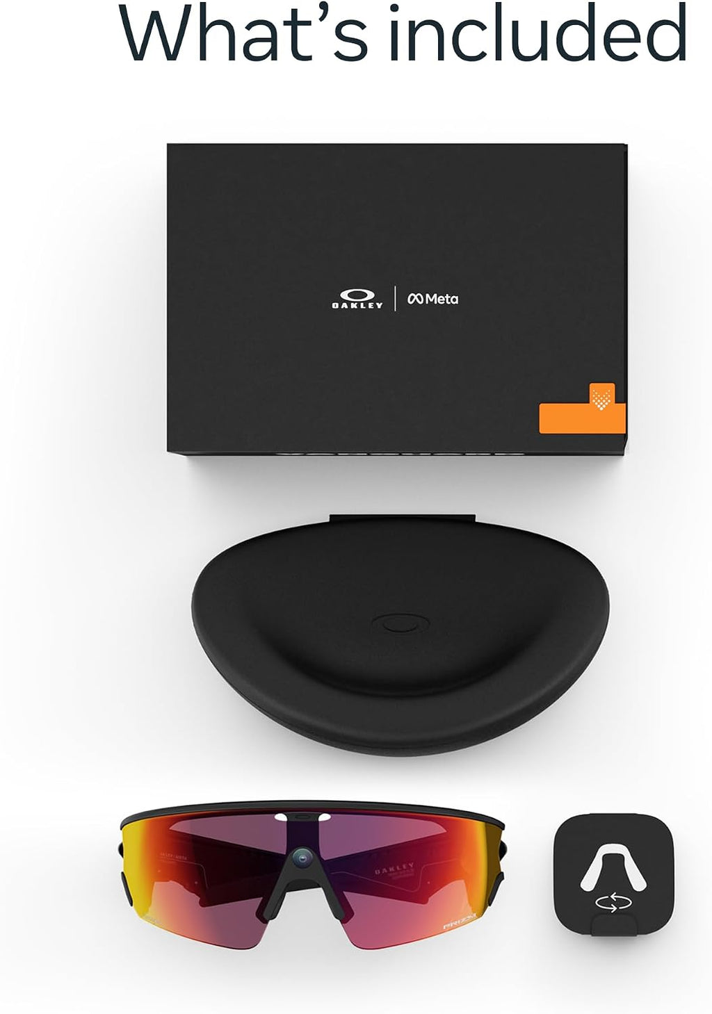 Meta Oakley Vanguard Smart AI Glasses Black, Prizm Transitions Ember