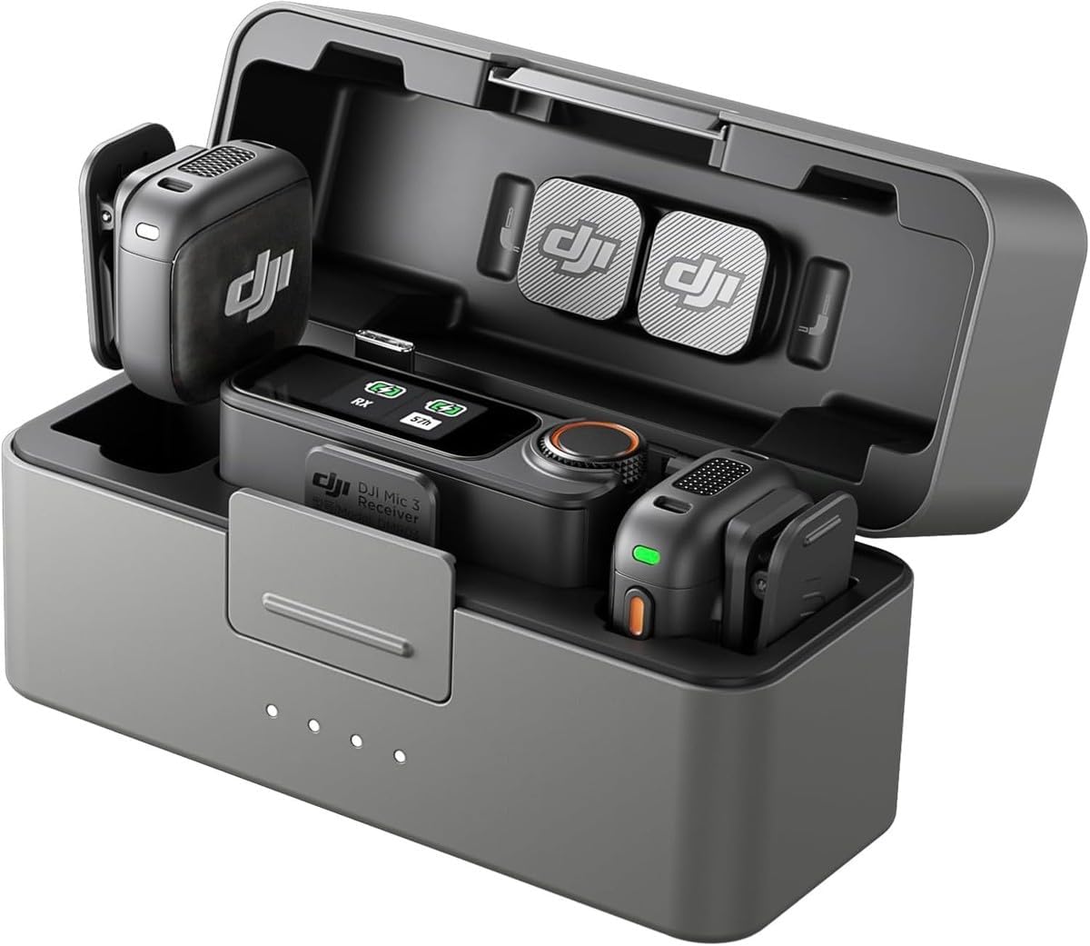 DJI Mic 3 (2 TX + 1 RX + Charging Case), Wireless Microphone Includes 1 Year NYC Care Plan