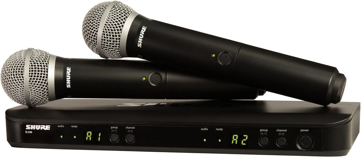 Shure BLX288/PG58 Dual Wireless Vocal System - H10 Band