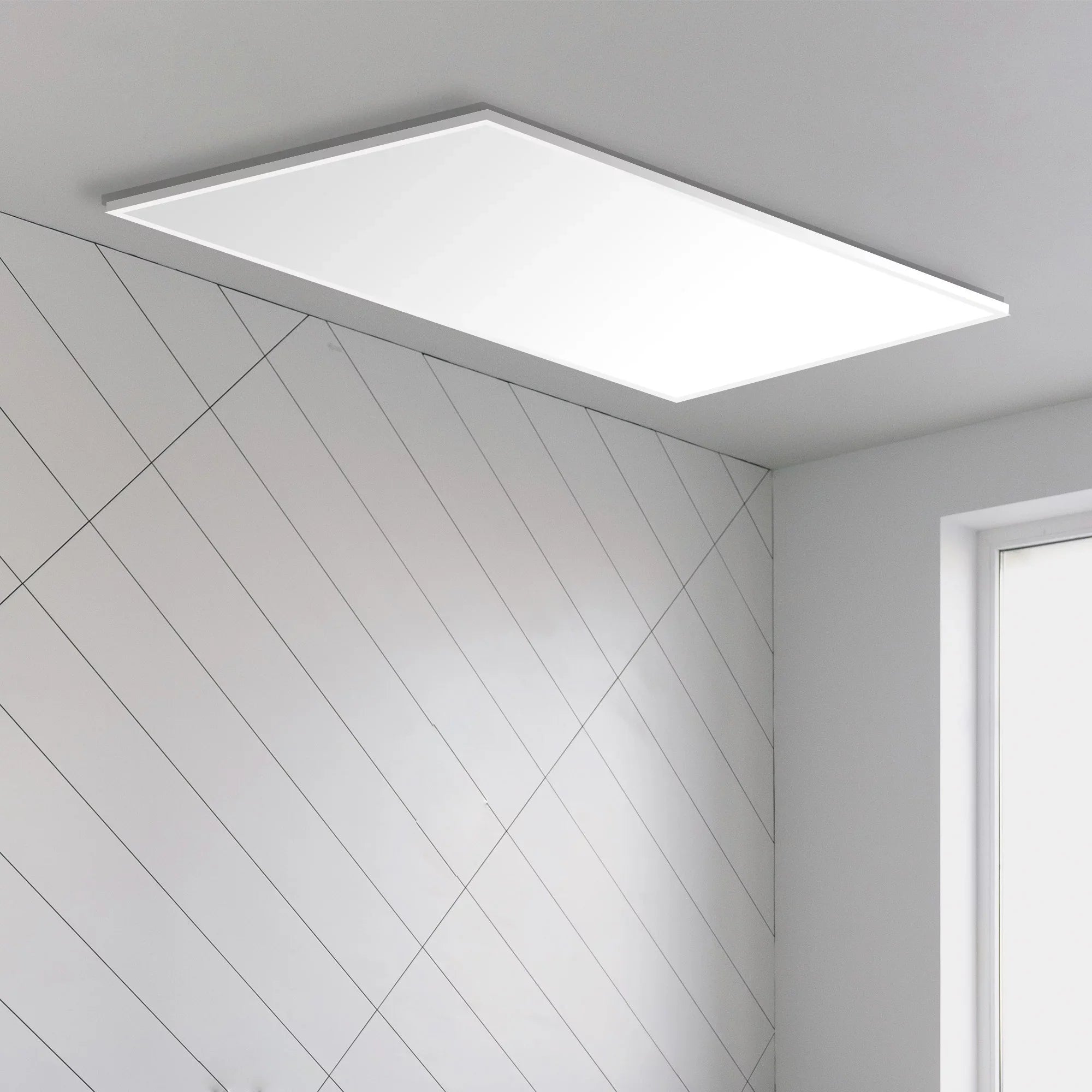 WarmlyYours New Ember Flex Radiant Panel Heater- White 500W 35” x 24” Plug in or Hardwired