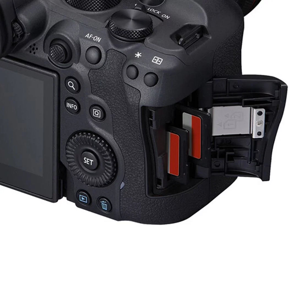 Canon EOS R6 Mark II Mirrorless Camera (Body) with SanDisk 64GB Memory Card + Case + LED Flash + ZeeTech Accessory Bundle