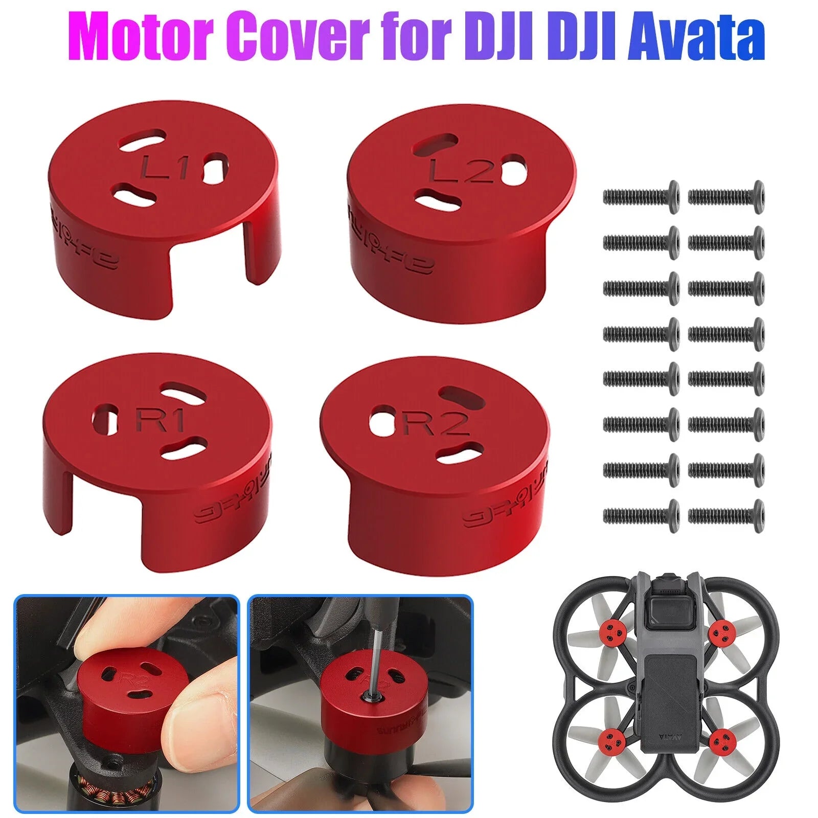 4Pcs Aluminum Motor Protection Protective Accessories DJI Avata Drone Protection