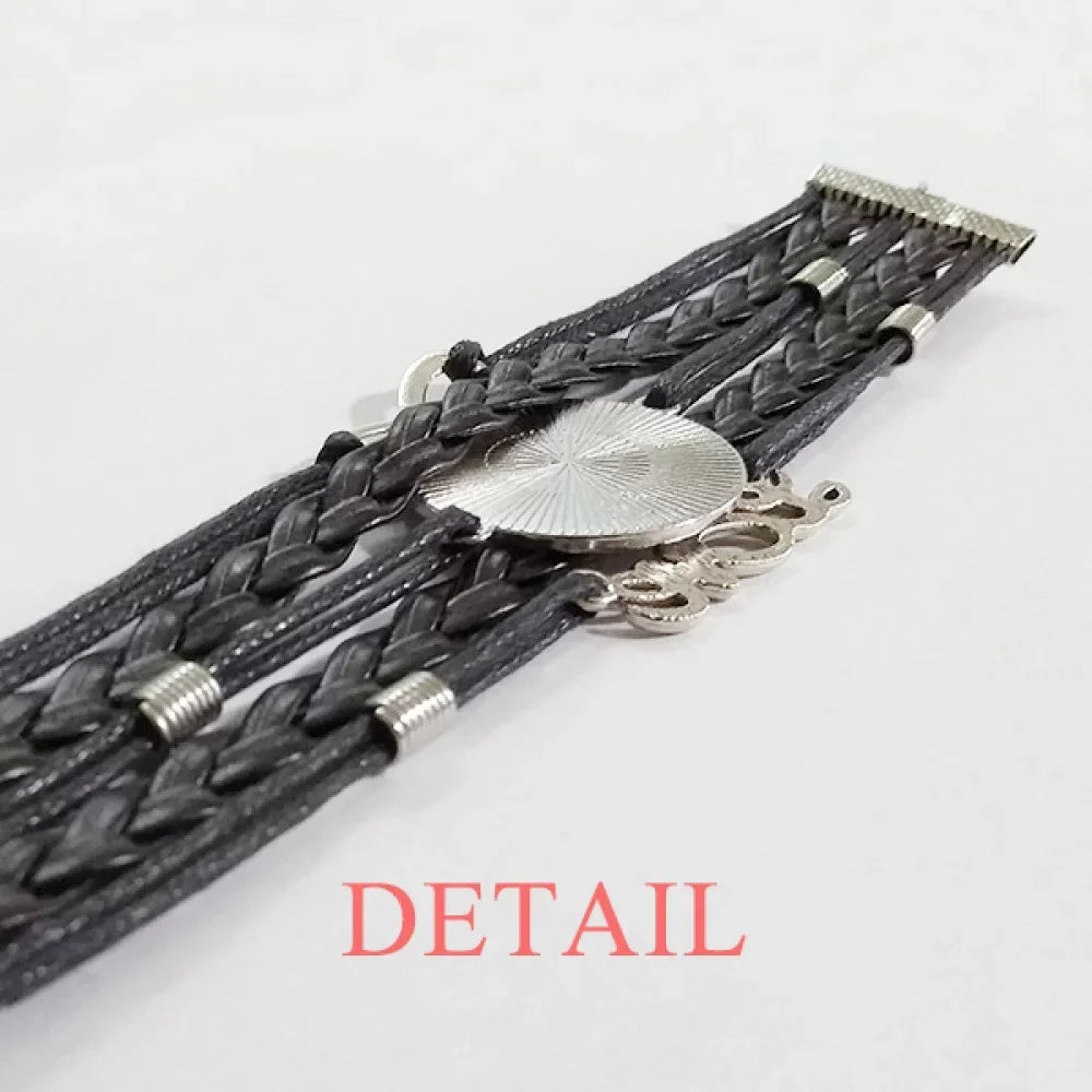 Trans Man Support LGBT Transgender Bracelet Love Accessory Twisted Leather Knitting Rope Wristband