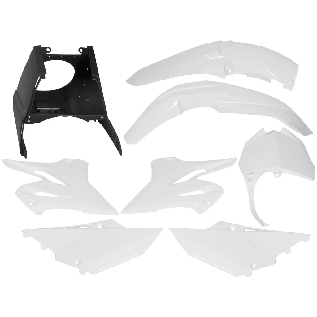 Kojem Restyle Plastic Complete Kit 2002-2014 Yamaha YZ125 YZ250 White
