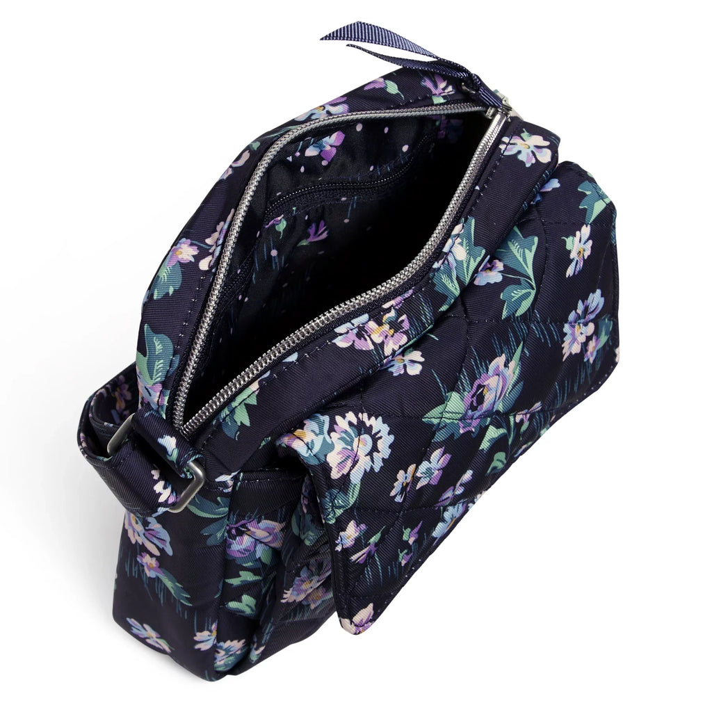 Vera Bradley Women's Permance Twill Small Crossbody Bag Navy Garden