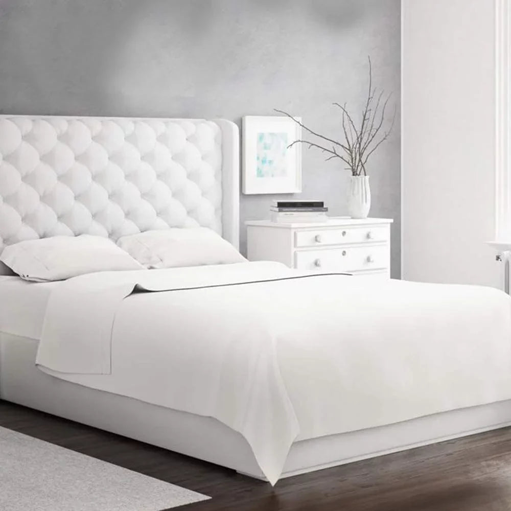 Hotel Brand 1000 Thread Count 6-Piece Extra Deep Pocket Super Soft Sheet Set Fit Upto 22 Inches Deep Pocket, Solid Pattern, 100% Egyptian Cotton @ 'hotellinen' (King, White)