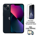 Pre-Owned Apple iPhone 13 Mini A2481 (Fully Unlocked) 128GB Midnight (Grade C) w/ Pre-Installed Tempered Glass