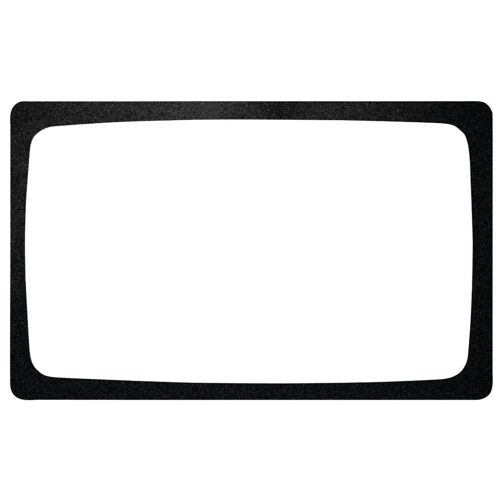 HUBERT® Food Display Tile Cold Foods, Full Size Black Melamine - 21" L x 12 3/4" W