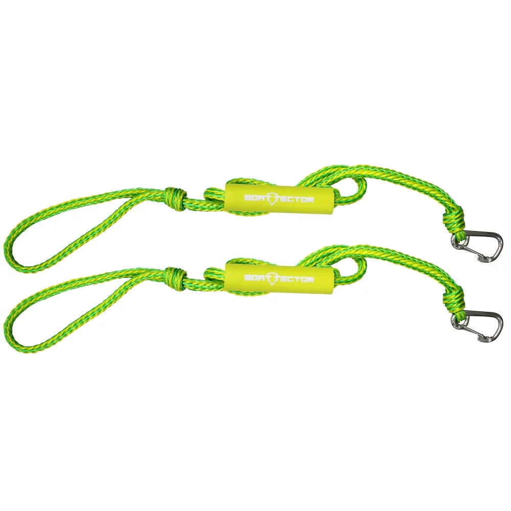 Extreme Max 3006.3132 Vessel PWC Dock Line Value 2-Pack - 9 Ft., Green and Yellow