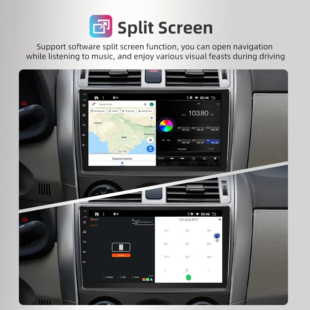 JMANCE 9 inch Apple CarPlay & Android Auto Car Stereo Receiver, Car Radio with 2010-2013 Mazda 3 with backup camera