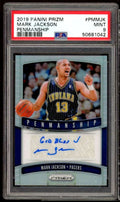 Mark Jackson Card 2019-20 Panini Prizm Penmanship Silver Prizm #PM-MJK PSA 9