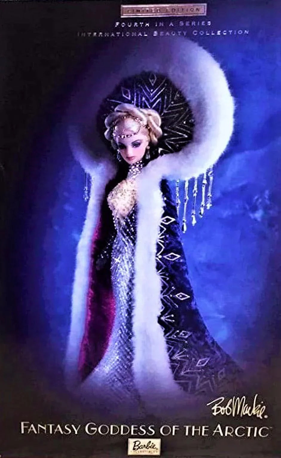 2001 Barbie Collectibles - Bob Mackie International Beauty Collection - Fantasy Goddess of Arctic Barbie