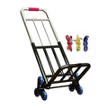 Foldable Hand Trolley Adjustable Handle Portable Adjustable Luggage Handcart 28mm Diameter