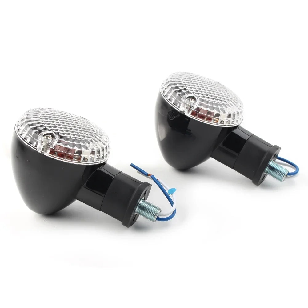 BFY 1Pair Motorcycle Turn Signal Lamp Amber Indicator Blinker Light w/ Clear Wrap Yamaha Bolt XVS950 2014 2015 2016 2017 2018