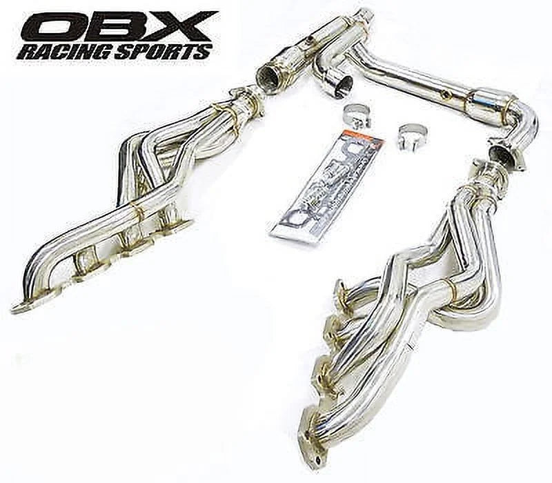 OBX-RS Catted Long Tube Header Fitment For 03 thru 04 Dodge Ram 1500 5.7L Hemi 2WD