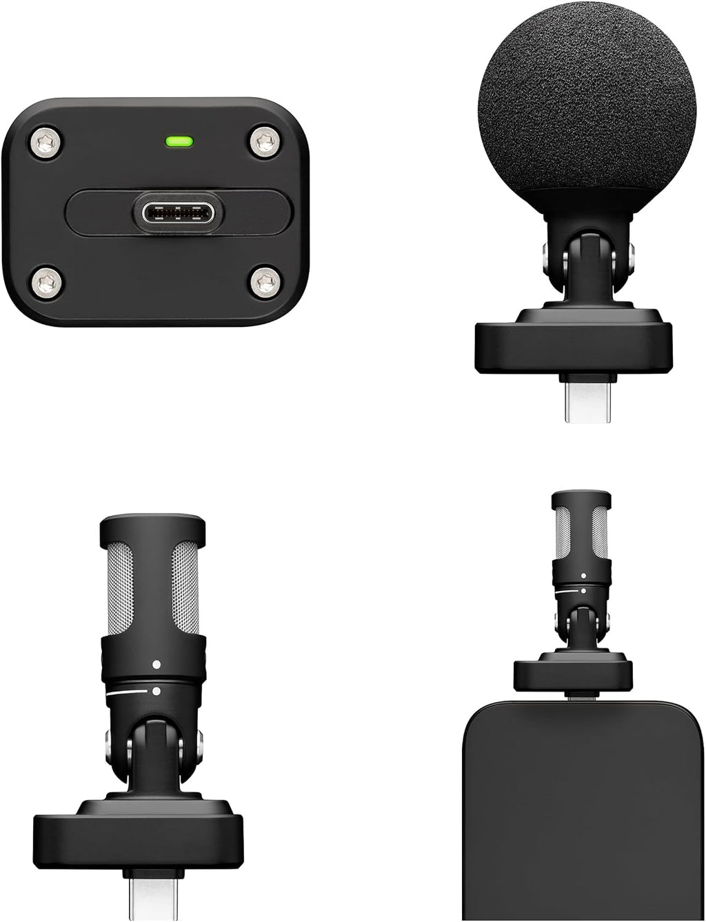 Shure MV88 USB-C Microphone for Mobile Recording - Black
