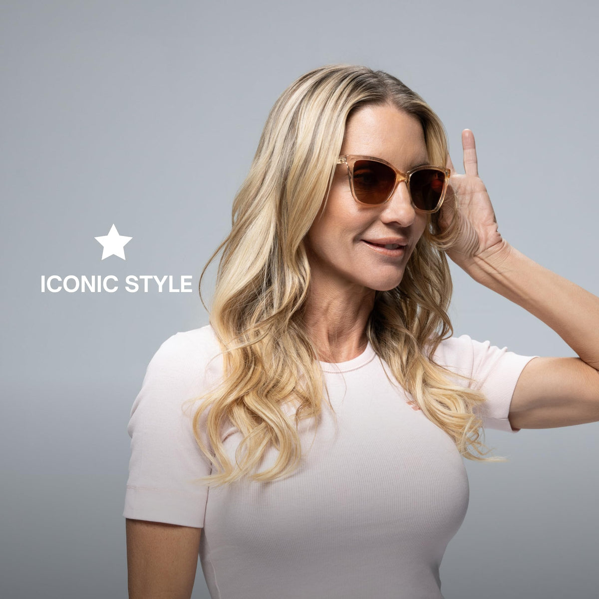 Lucyd Lyte Moonrise Smart Audio Glasses for Women, Open-Ear, Polarized