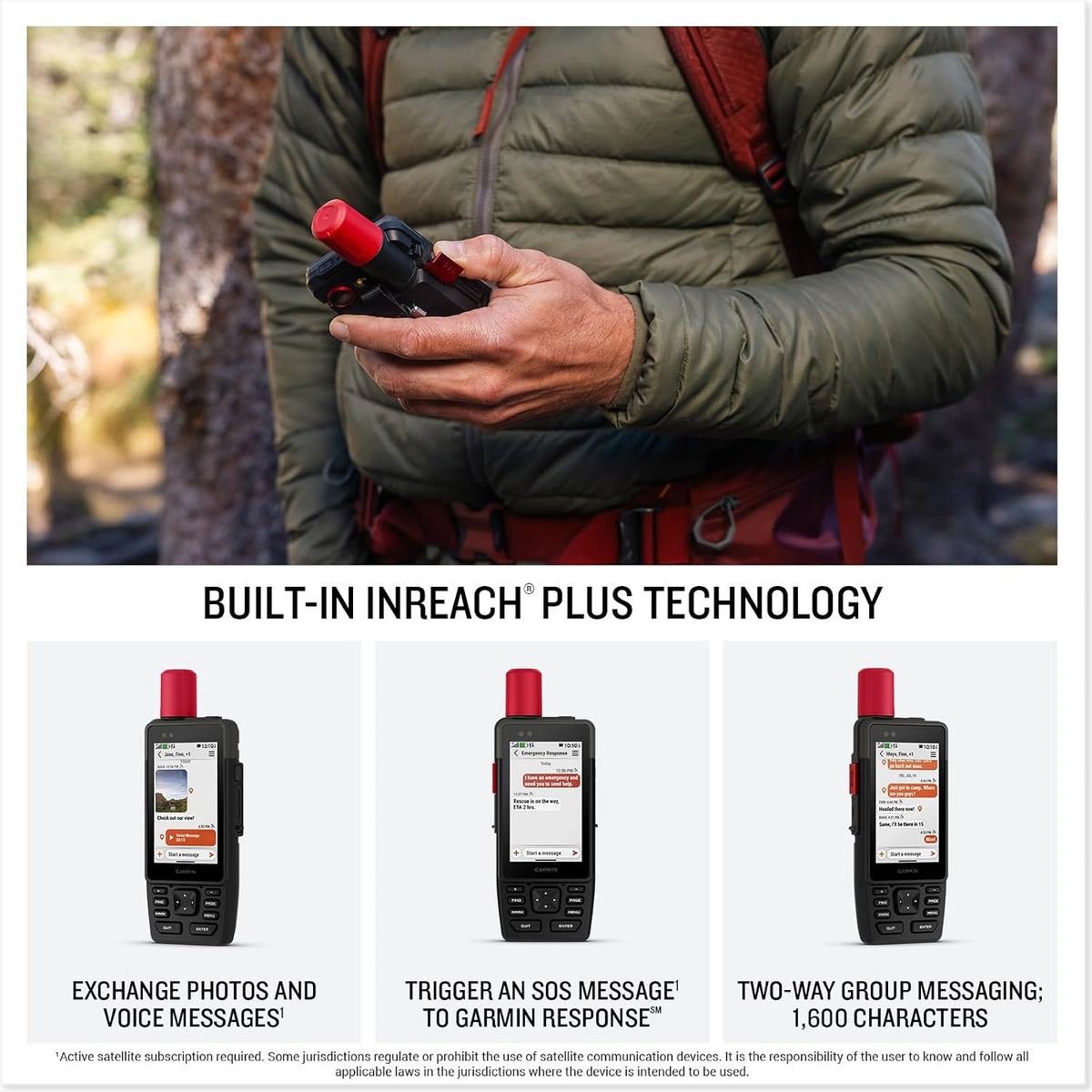 Garmin GPSMAPÂ® H1i Plus, GPS Handheld Navigator, inReachÂ® Plus Technology