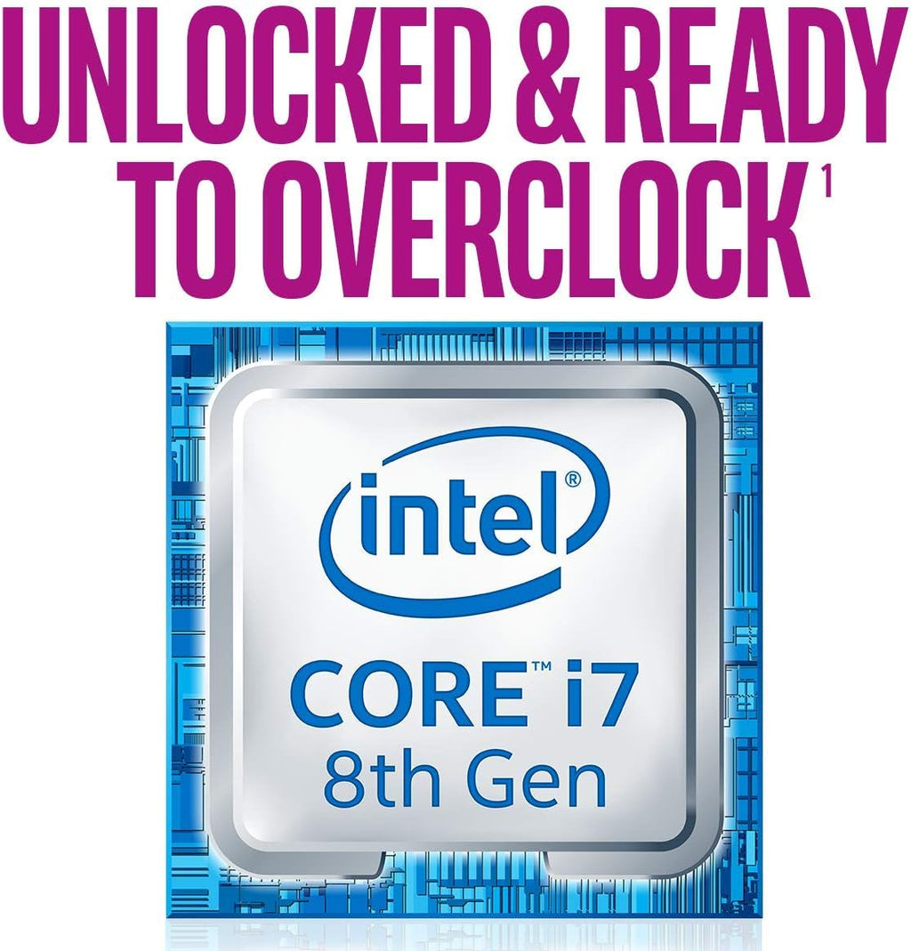 Intel Core i7-8700K Desktop Processor 6 Cores up to 4.7GHz Turbo Unlocked LGA1151 300 Series 95W