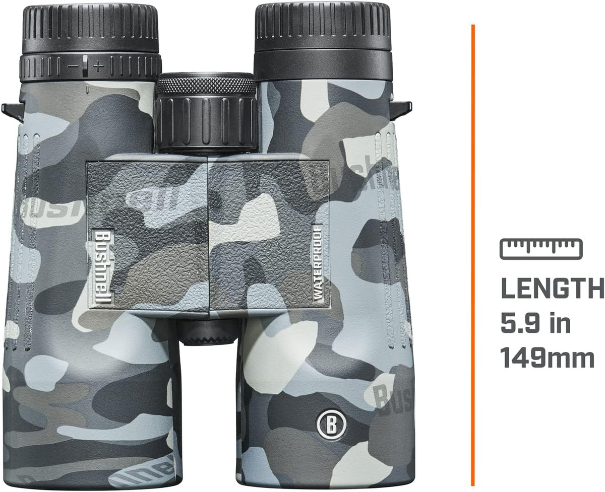 Bushnell Blackout Camo 10x42 IPX7 Waterproof Binoculars with Fully-Multi Coated Lenses and Durable Rubber Armor, Binoculars for Hunting, Boating Birdwatching