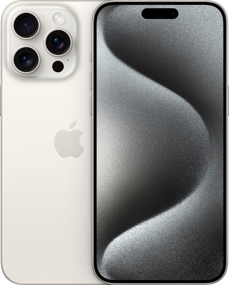 Apple iPhone 15 Pro, 256GB, Natural Titanium - Unlocked (Renewed)