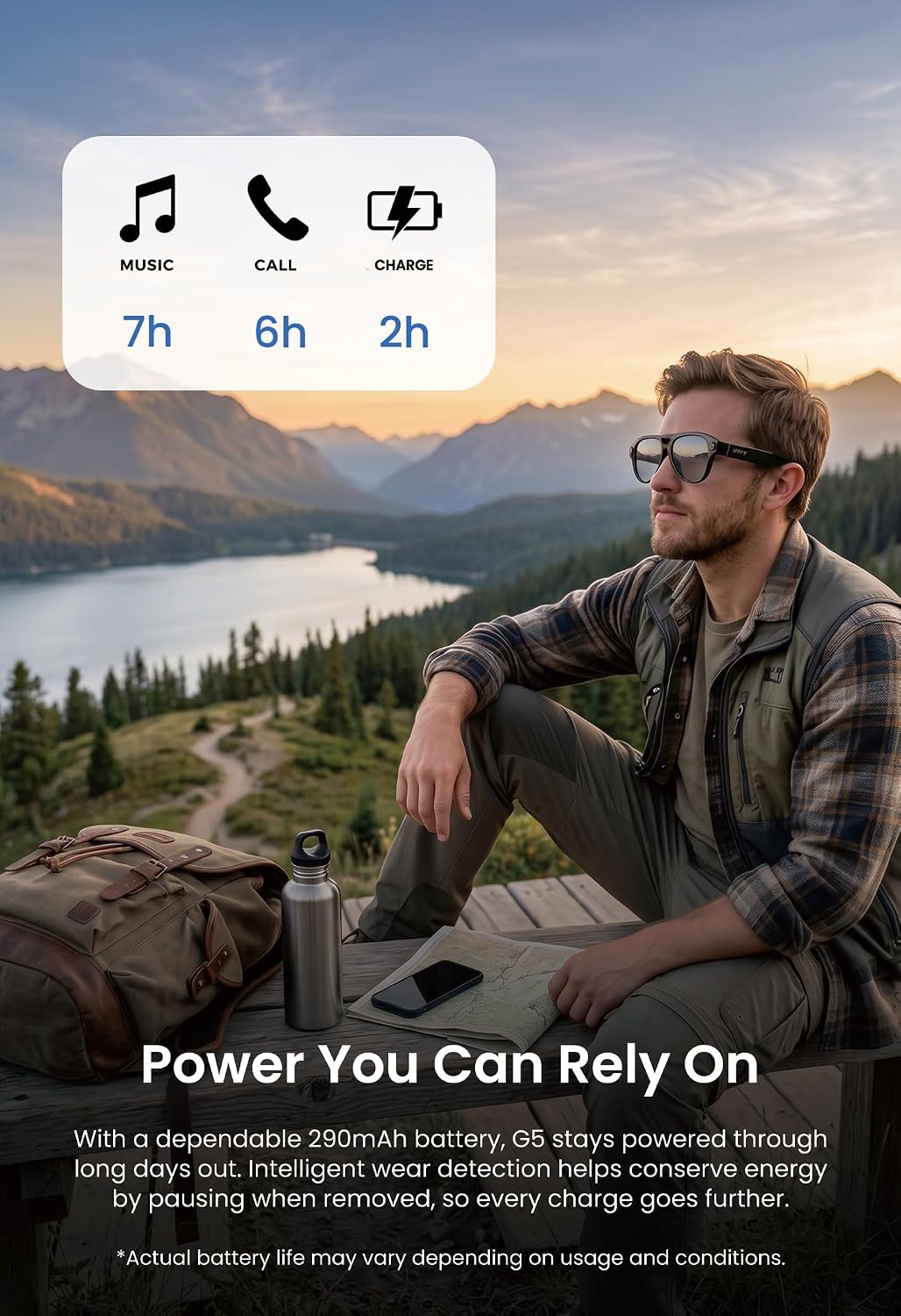 G5 AI Smart Glasses with Camera, 13MP Recording Glasses for Big Heads - XXL