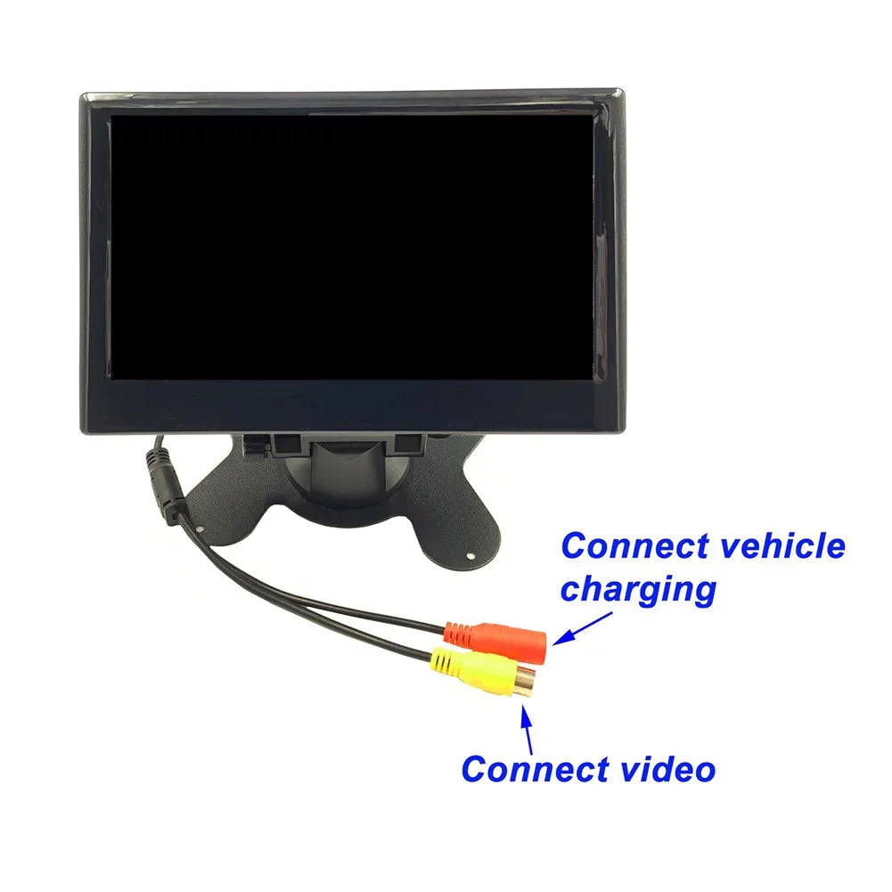 Gerich Truck Tractor Lorry IR Rear View Reversing Camera and 7\\\" LCD Backup Monitor Kit
