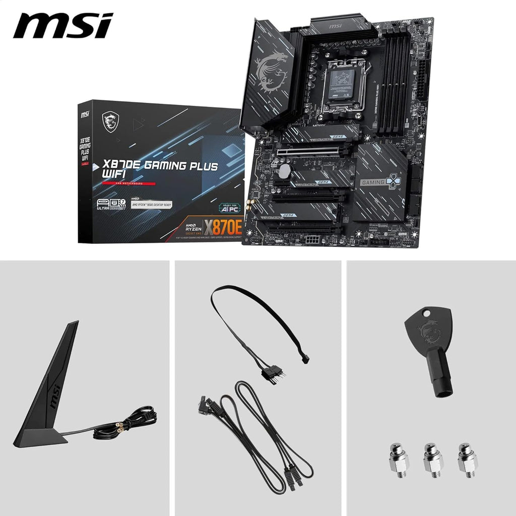 Micro Center AMD 9950X3D Processor with MSI MAG X870E Tomahawk Motherboard
