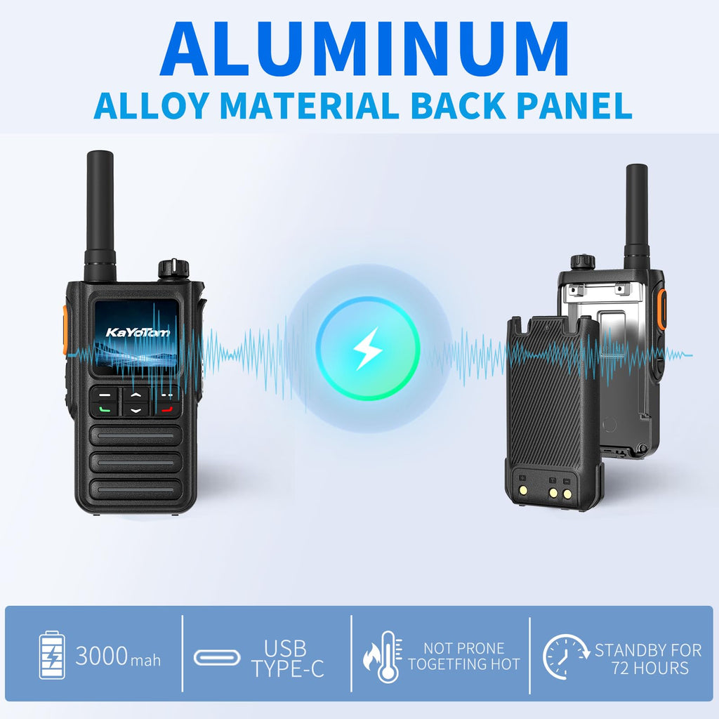 Lifetime Free GPS Global Unlimited Range Walkie Talkie Poc Radios(2-Pack)