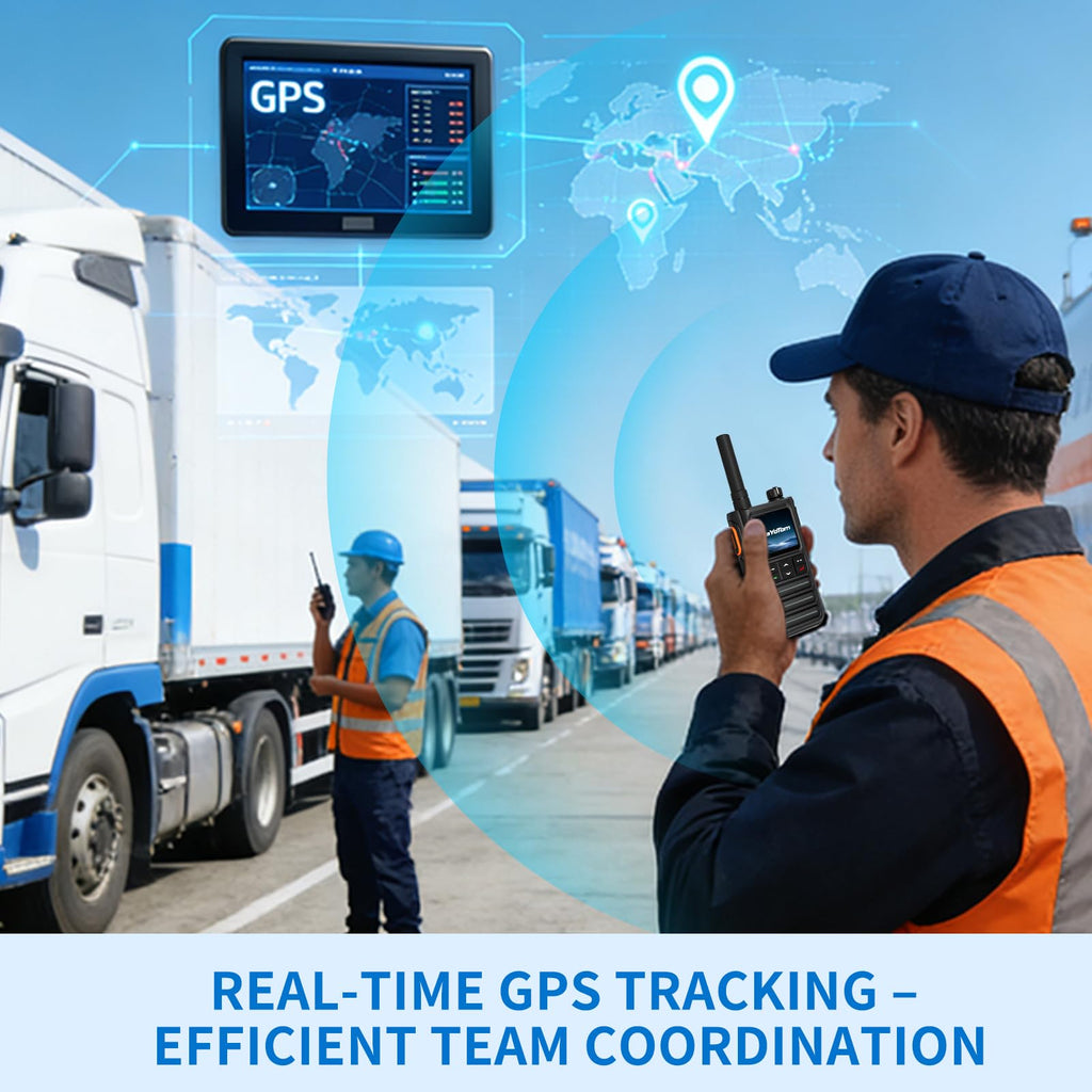 Lifetime Free GPS Global Unlimited Range Walkie Talkie Poc Radios(2-Pack)