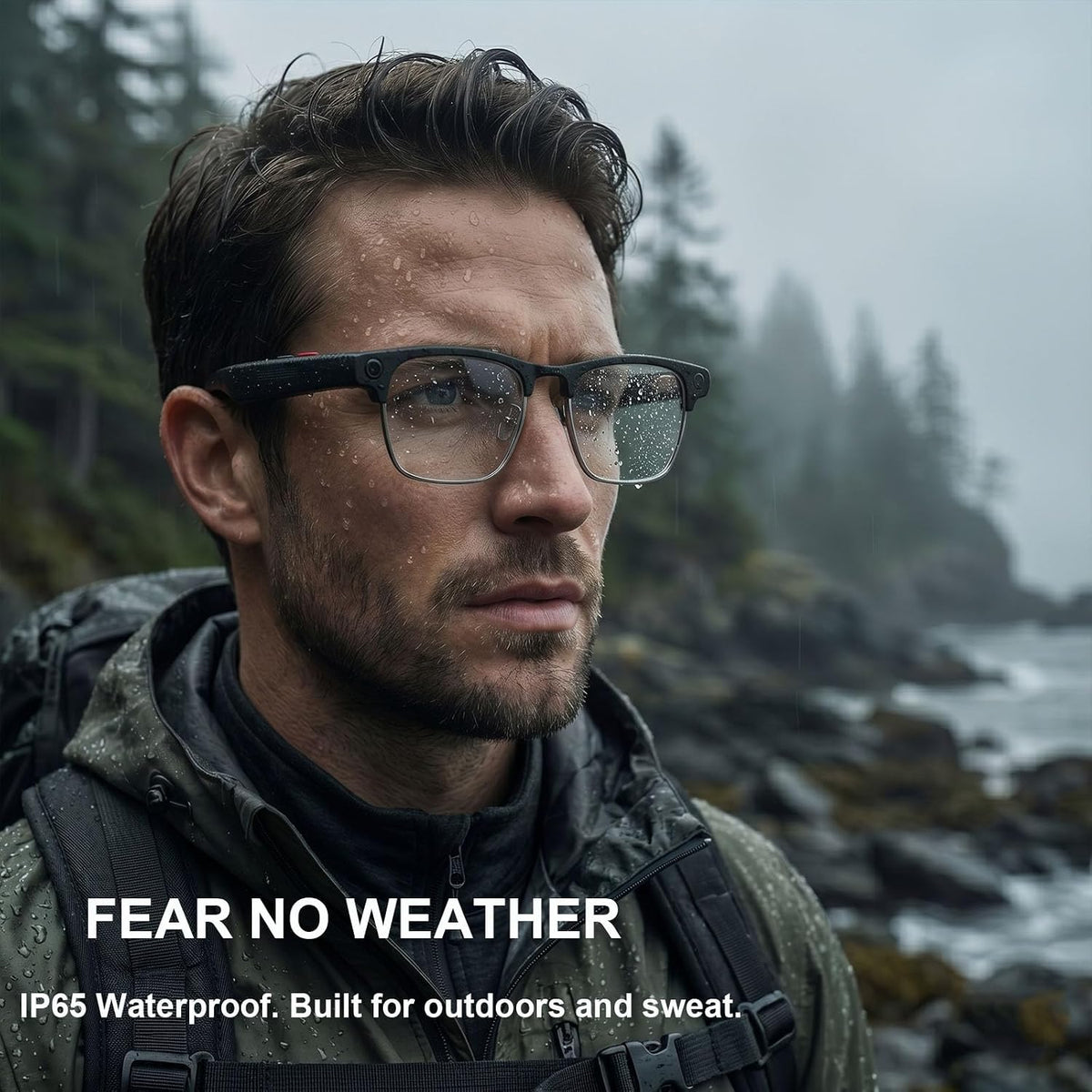 4K AI Smart Glasses with Camera, Bluetooth Call & Translation for Men Women