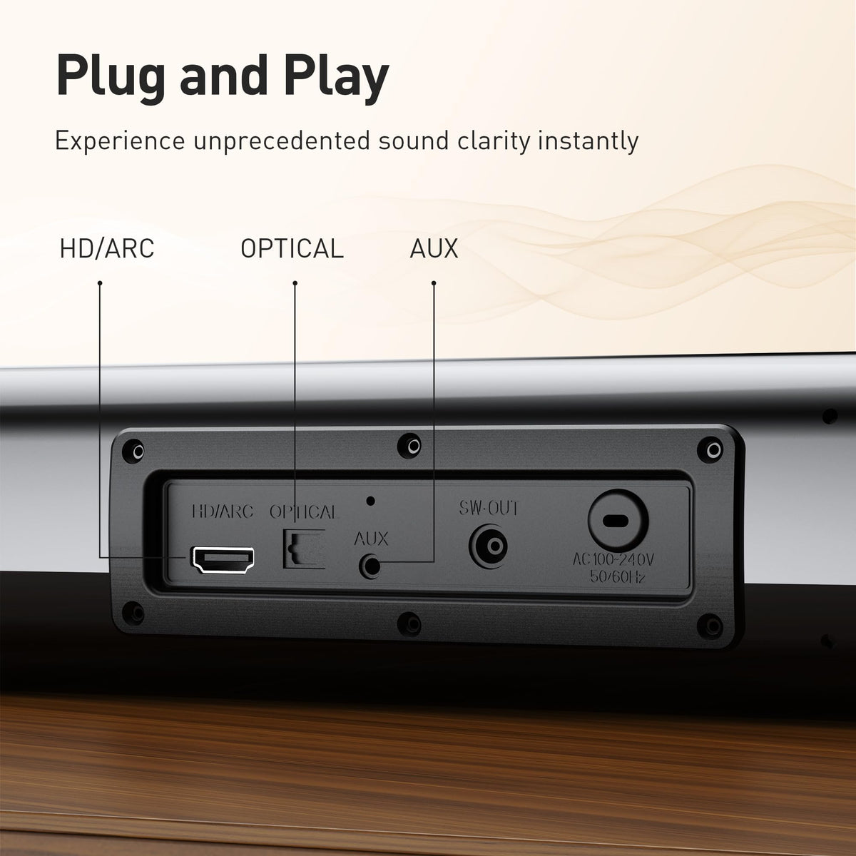 Karaoke Soundbar with Subwoofer for TV and 2 Wireless Microphones