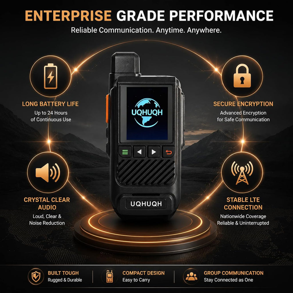 Lifetime Free Unlimited Range Walkie Talkies, 4G LTE POC Radio Set