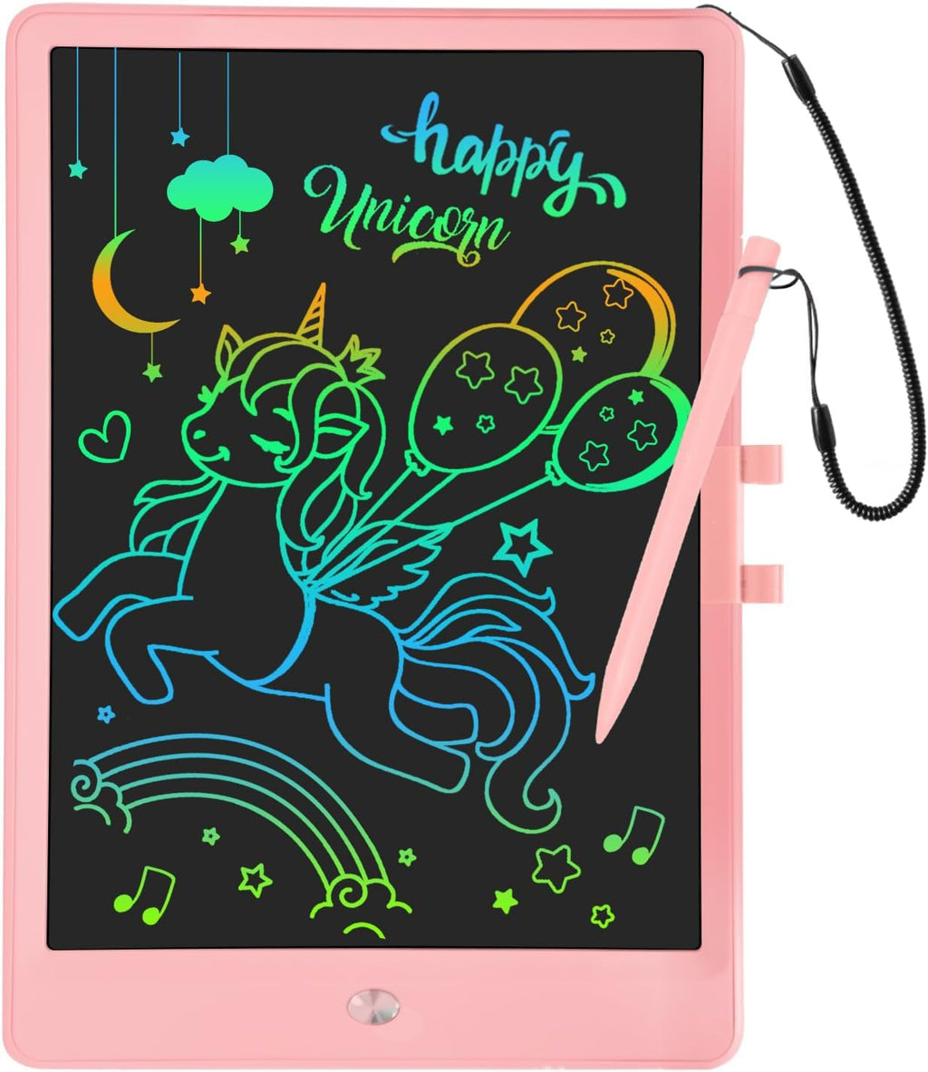 LCD Writing Tablet for Kids 10 Inch Reusable Drawing Tablets for Kids Colorful Writing Board Electronic Drawing Board Educational and Learning Toys for 2-4 Year Old Boys