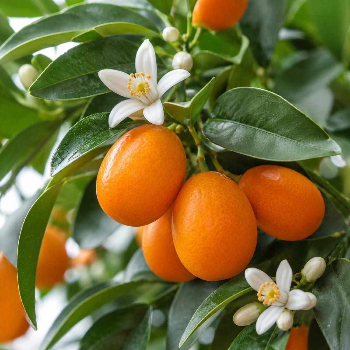 Meiwa Kumquat Tree Live Plants 1 Ft Tall Tall | Fresh Sweet Kumquats | Fragrant Citrus Blooms | Versatile Live Fruit Trees for Outdoor or Patio Planting (No Ship to CA, HI, AK)