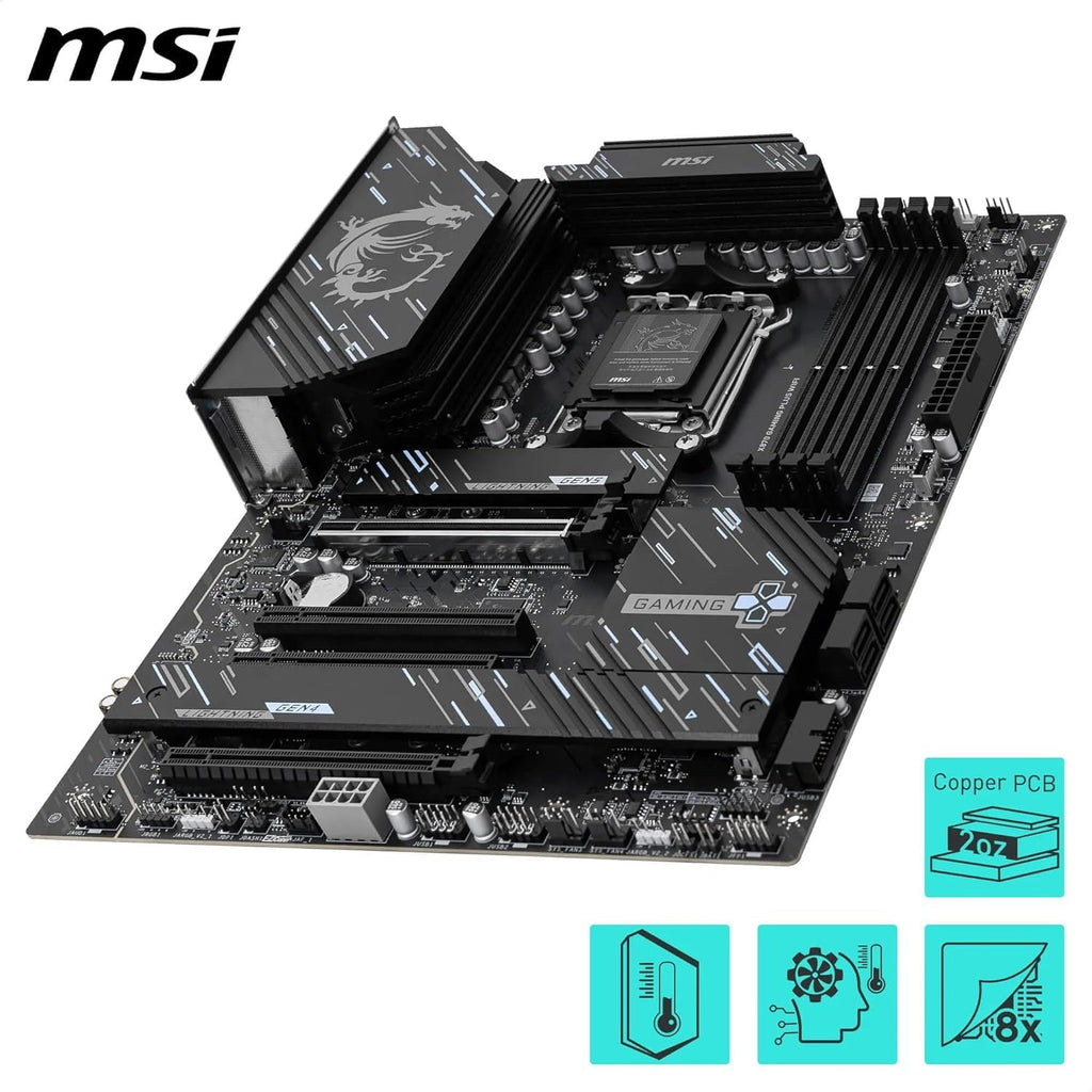 Micro Center AMD 9950X3D Processor with MSI MAG X870E Tomahawk Motherboard