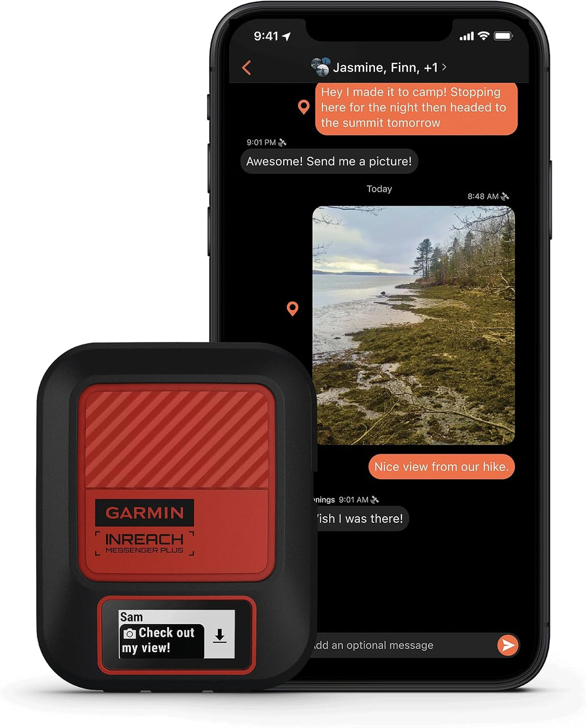 Garmin inReach Messenger Plus Satellite Communicator with P-Bank Bundle