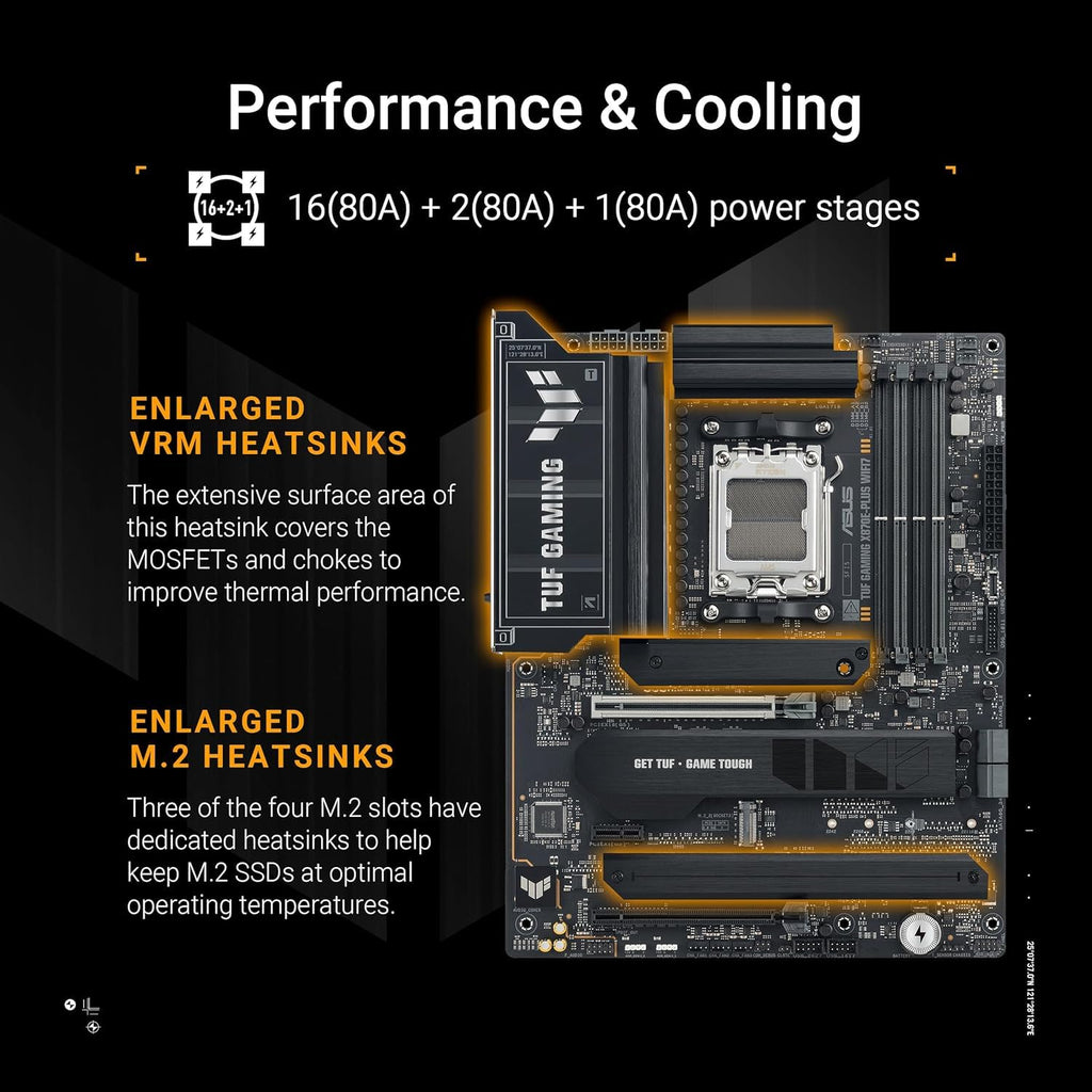 AMD Ryzen 9 9950X3D Processor with ASUS ROG Strix X870E-E R2 Motherboard