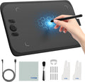 Ugee Drawing Tablet Pad,Digital Graphics Tablets M808 10x6 Inch, 8192, 8 Shortcut Keys, Digital Art for Paint, Sketch,Design, Teaching&Study for PC/Mac/Computer/Chrome Os/Android, Student,Kids Gift
