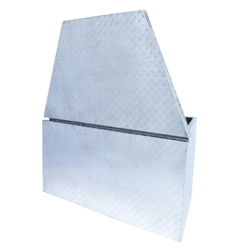 Extreme Max 5001.6097 Aluminum Diamond-Plate Trailer Tongue Locking Storage Box Utility and Sport Trailers