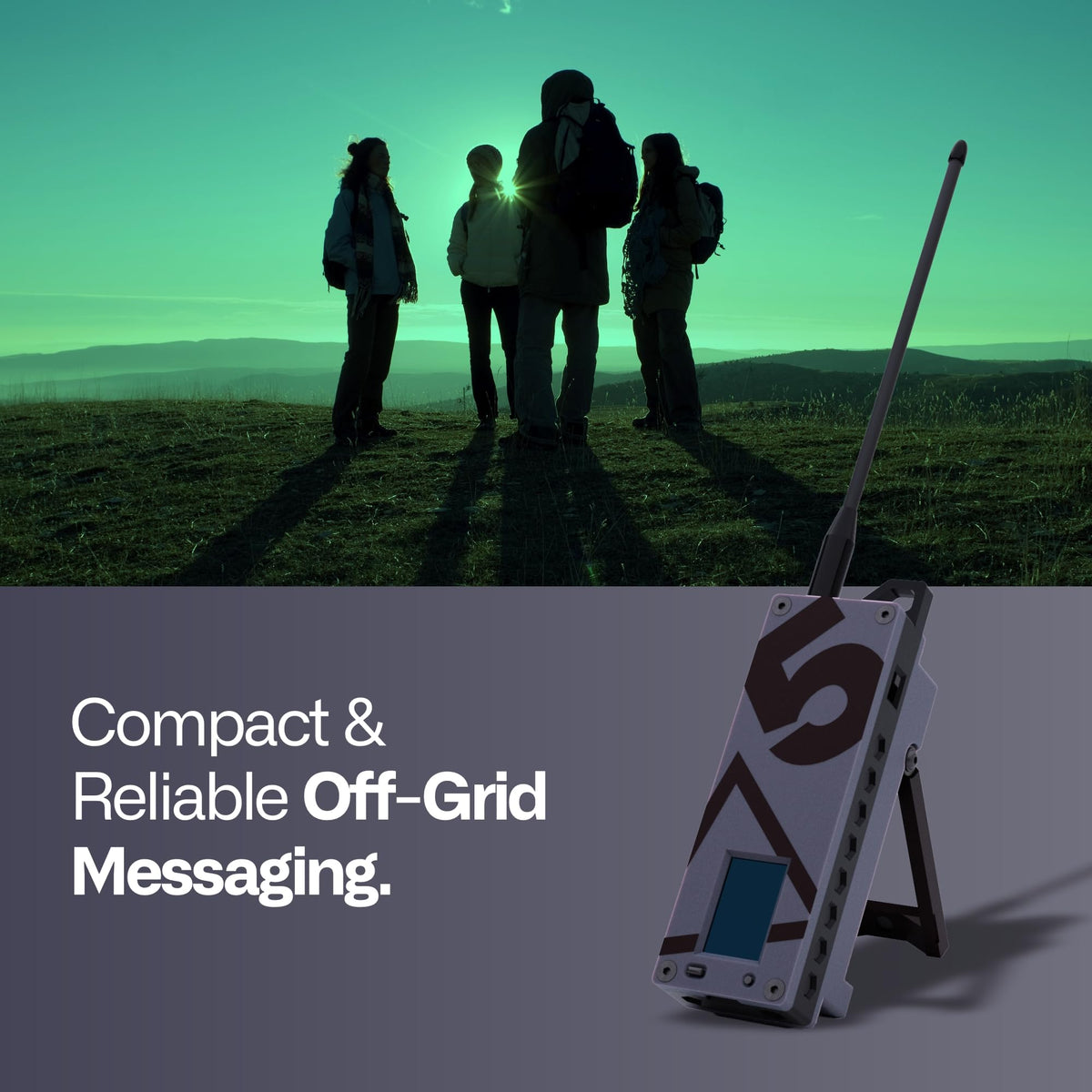 Trekker Delta Off-Grid LoRa GPS Radio, ATAK Meshtastic Communicator