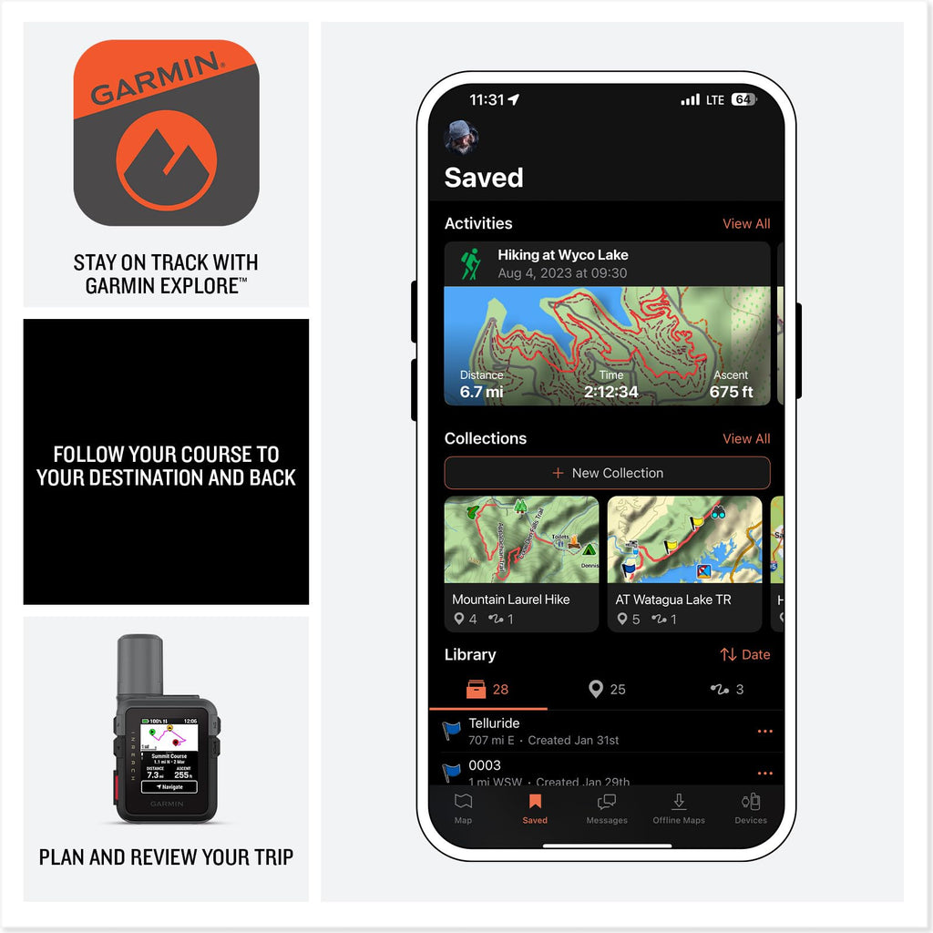 Garmin inReachÂ® Mini 3 Plus, SOS Satellite Communicator