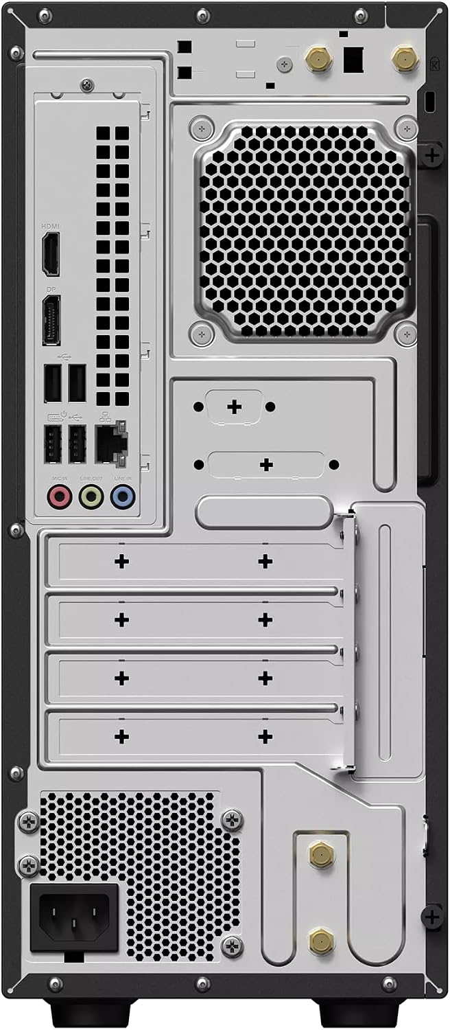 ASUS V500 Mini Tower 15L Desktop, 10-Core Intel Core i7-13620H Processor, 16GB RAM 512GB SSD, Windows 11 Home, Wired Keyboard & Mouse with PLUSERA 8-in-1 Hub, Gray