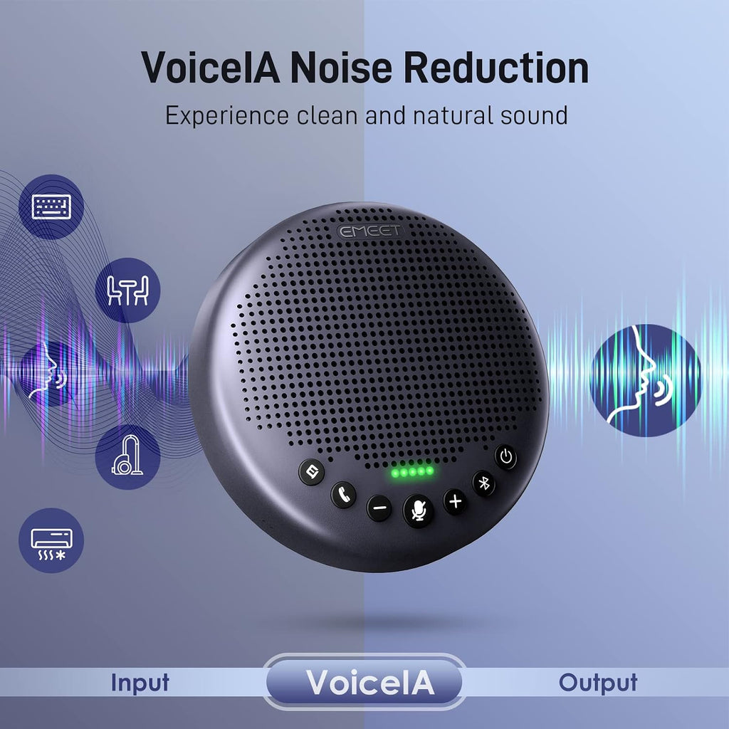 EMEET Luna Plus Kit Conference Speaker and Microphone with 8+1 Mics