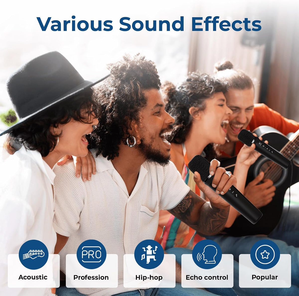 100W Powerful Voice Amplifier with 2 Wireless Microphones S99