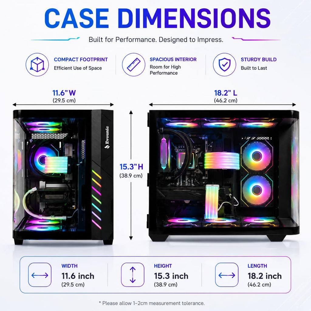 Gaming Desktop PC Computer 12-Core Processor Radeon RX580 GDDR5