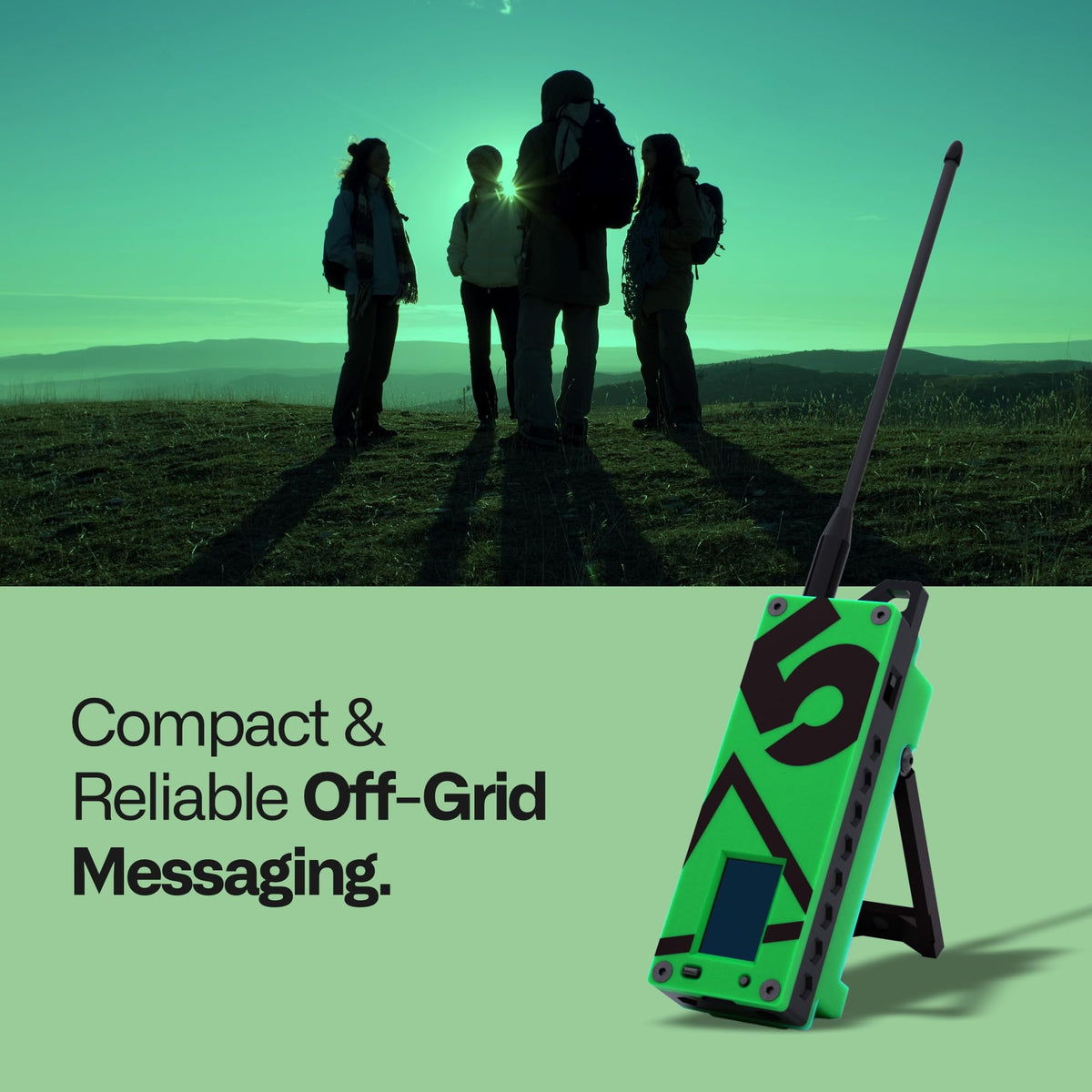 Trekker Delta Off-Grid LoRa GPS Radio, ATAK Meshtastic Communicator