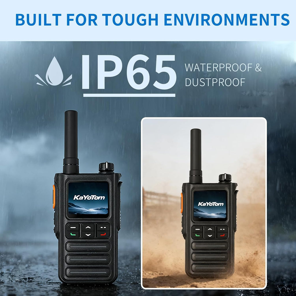 Lifetime Free GPS Global Unlimited Range Walkie Talkie Poc Radios(2-Pack)