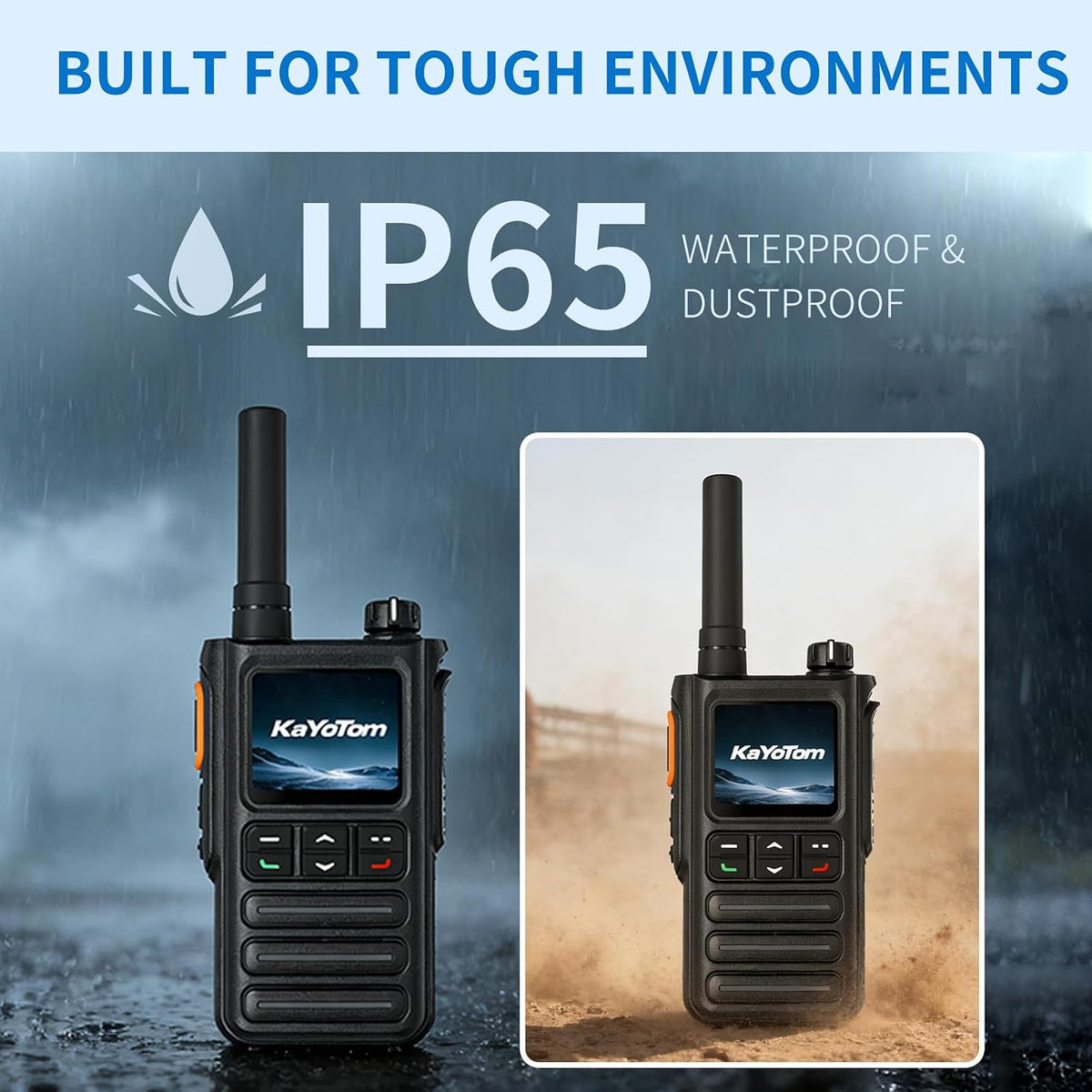 Lifetime Free GPS Global Unlimited Range Walkie Talkie Poc Radios(2-Pack)