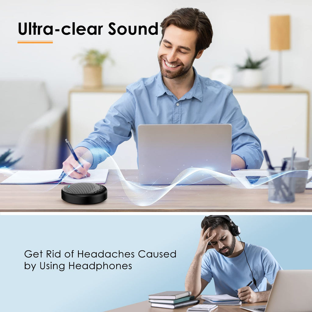 EMEET Luna Plus Kit Conference Speaker and Microphone with 8+1 Mics